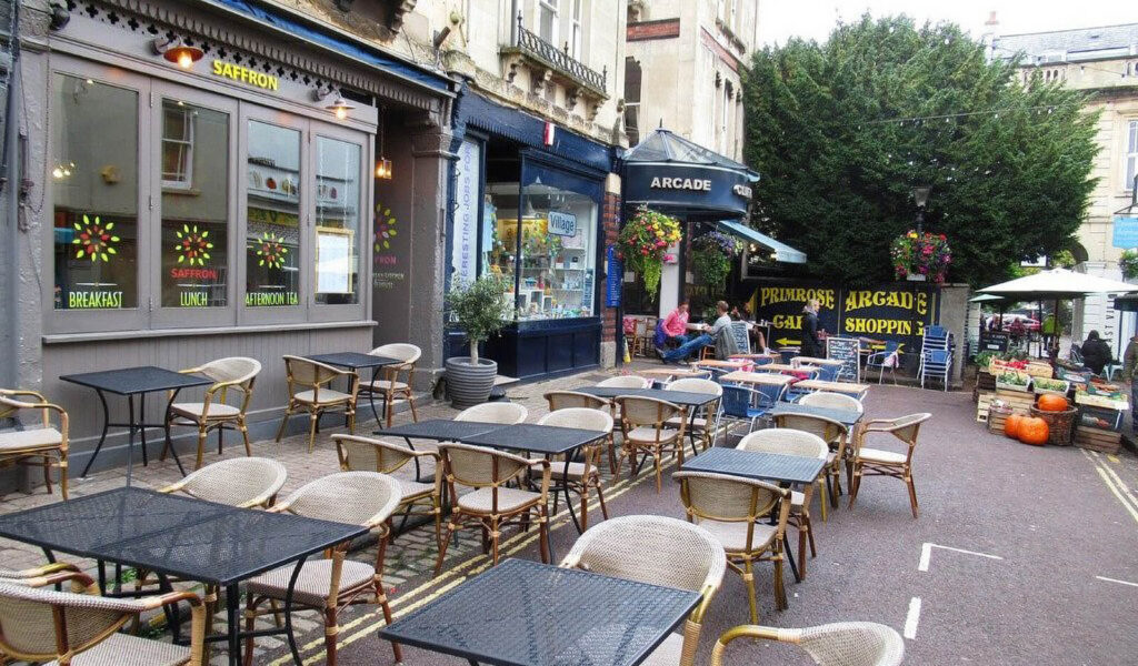 Primrose Cafe in Clifton Village, Bristol